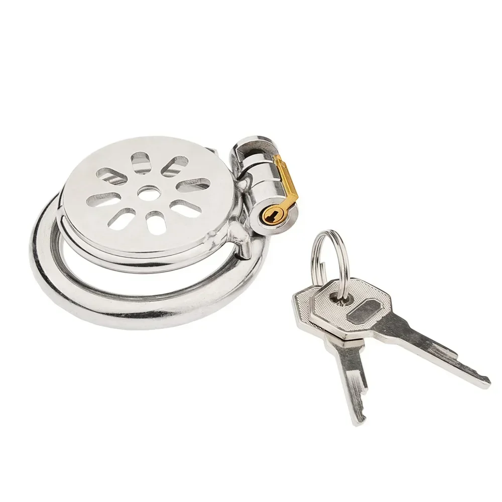 W0410未定价ล็อคท่อปัสสาวะ สำหรับผู้ชาย แบบแผ่นเรียบ กันการหลุดหนี วัสดุสเตนเลส