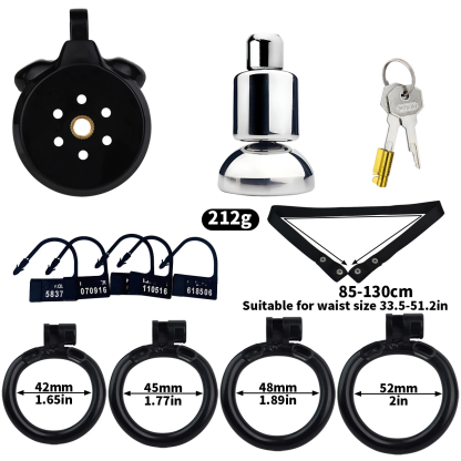 W6302未定价ล็อคท่อปัสสาวะ สำหรับผู้ชาย แบบแผ่นเรียบ วัสดุ ABS ออกแบบมาเพื่อสวมใส่