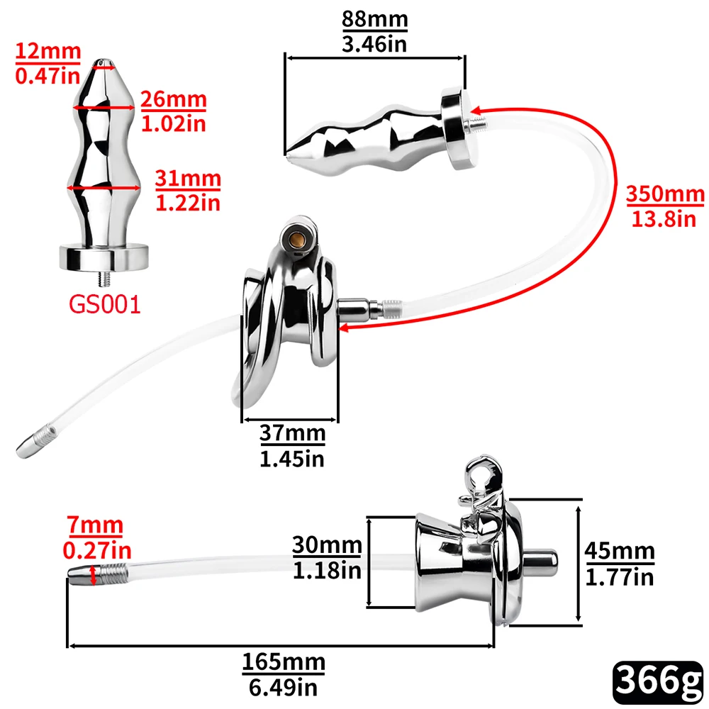 W6315 缺图未定价ล็อคท่อปัสสาวะ ออกแบบหัวฉีด 3 ขนาด ปลั๊กทวาร 2 แบบ สแตนเลสเกรด 304