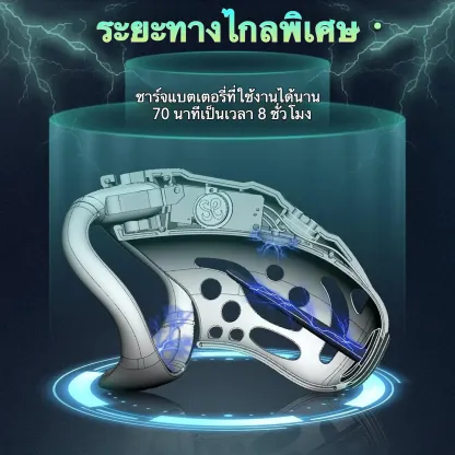 ที่ล๊อกจู๋ การช็อตด้วยไมโครเคอร์เรนท์ 9 ความถี่ ควบคุมระยะไกล