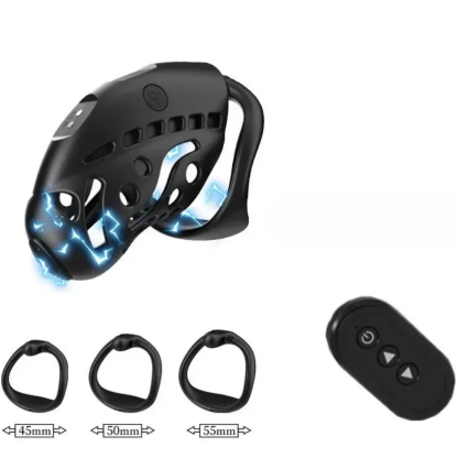 W6306未定价ล็อคท่อปัสสาวะ การช็อตด้วยไมโครเคอร์เรนท์ 9 ความถี่ ควบคุมระยะไกล วงแหวน 3 ใบ