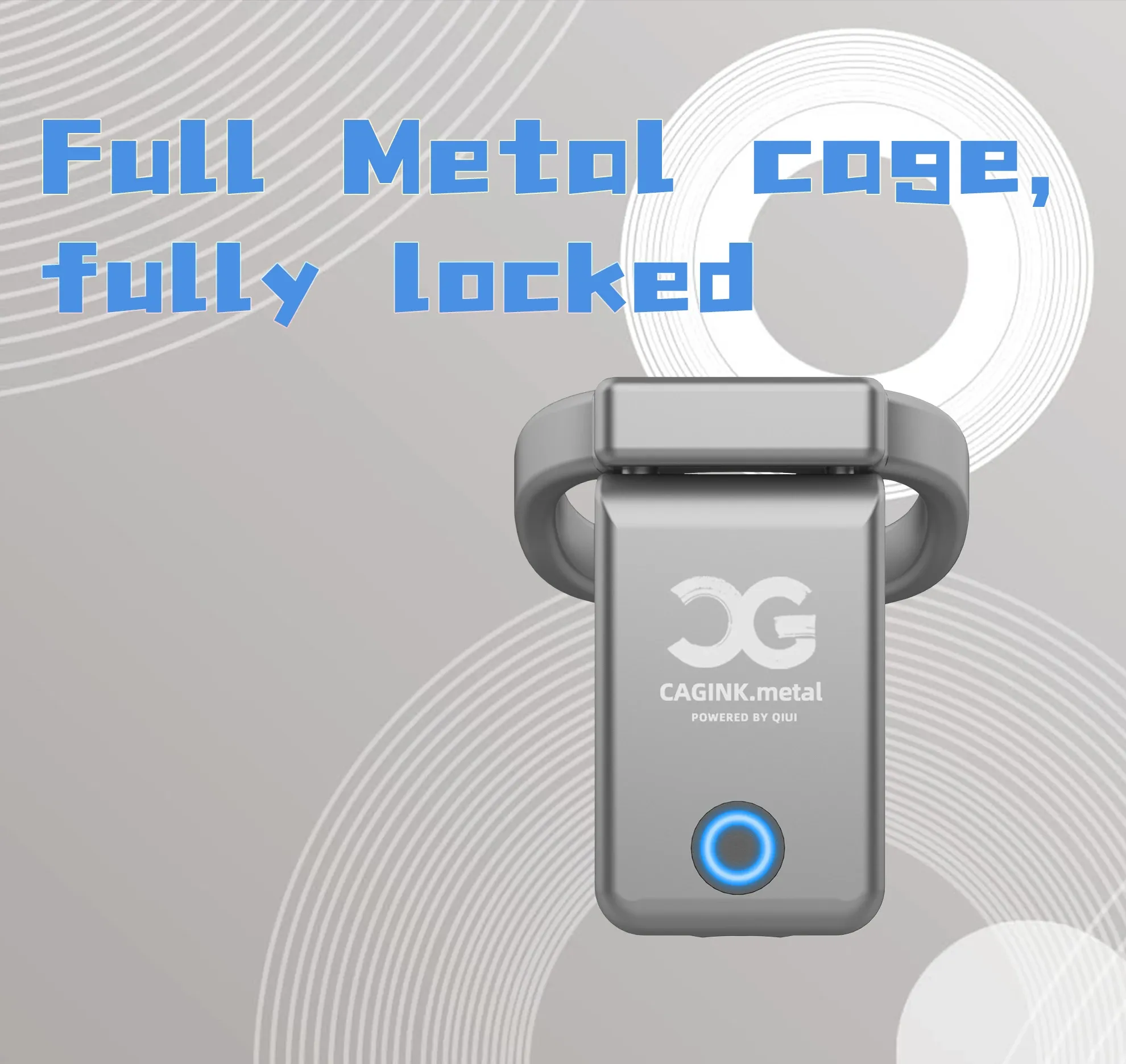 APP Offline Timing Aluminum Alloy Electric Chastity Cage