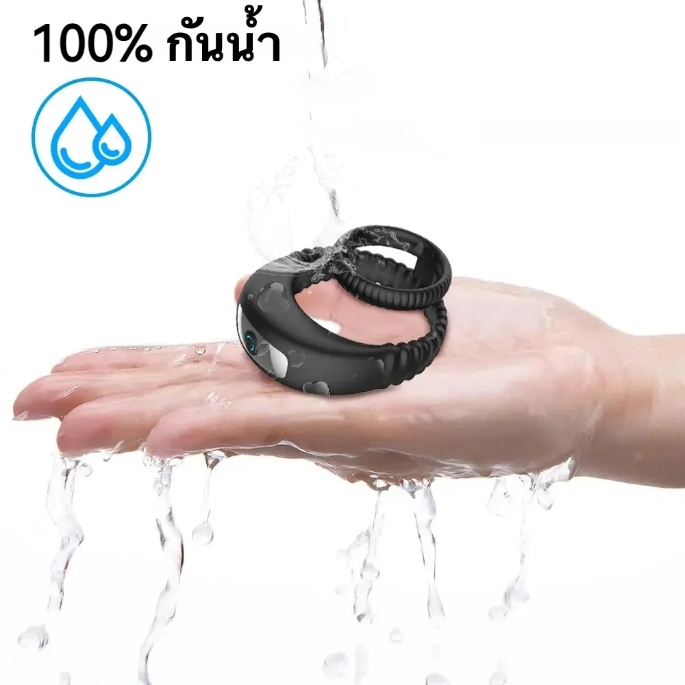 ห่วงชะลอการหลั่ง ห่วงรัดควย ระบบสั่น 10 ระดับ วงแหวนคู่