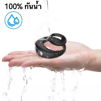 ห่วงชะลอการหลั่ง ห่วงรัดควย ระบบสั่น 10 ระดับ วงแหวนคู่