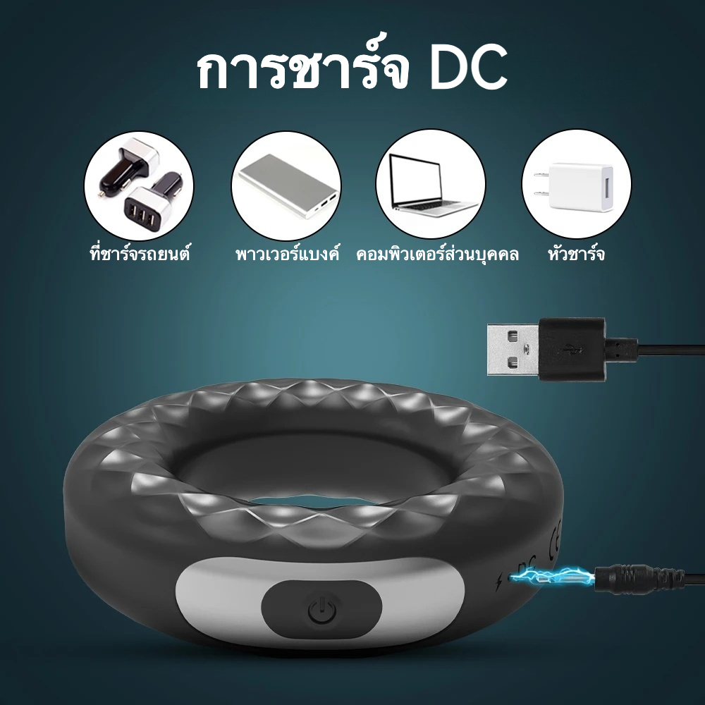 W6002未定价ห่วงล็อกสเปิร์ม มอเตอร์คู่ ระบบสั่นสะเทือน 10 ความถี่ รีโมทอินฟราเรด มาตรฐาน IPX7