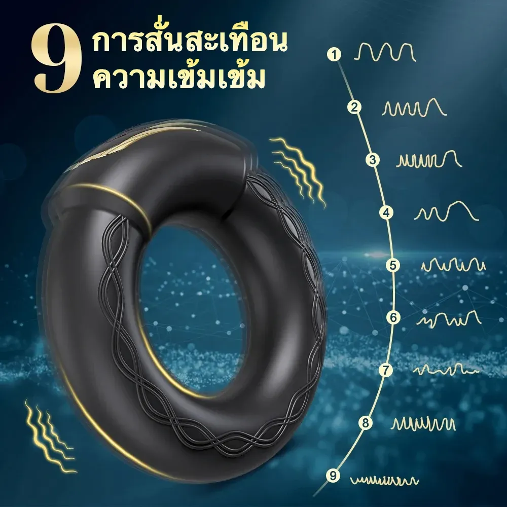 ห่วงชะลอการหลั่ง ห่วงรัดควย ระบบขับเคลื่อนคู่ สามารถอุ่นได้ APP