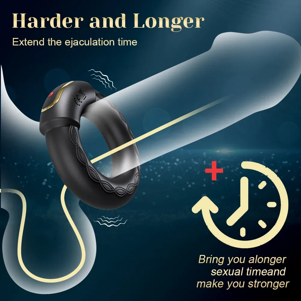 Dual-Drive 10 Frequencies Heating Cock Ring With APP Contorl