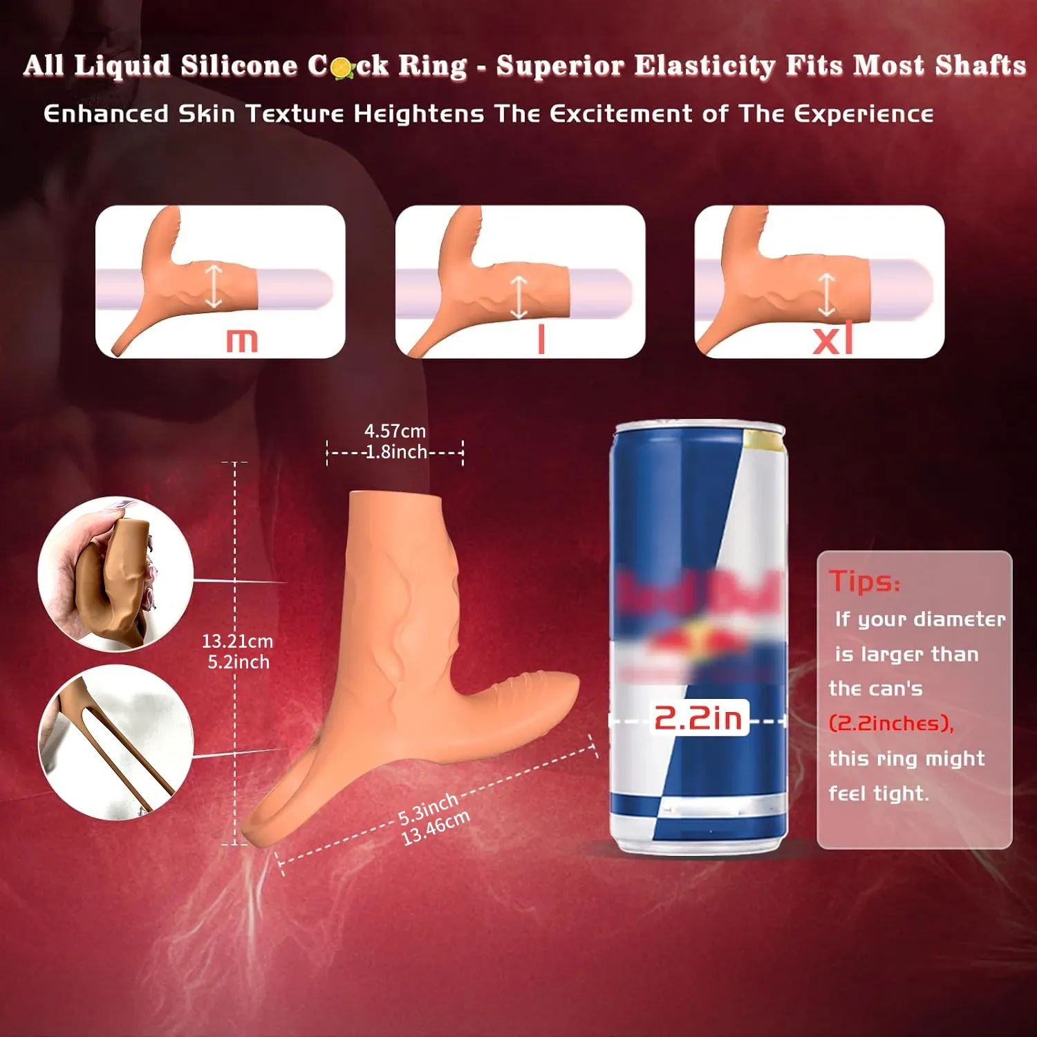 3 In 1 Surround Vibration Penis Sleeve & Cock Ring