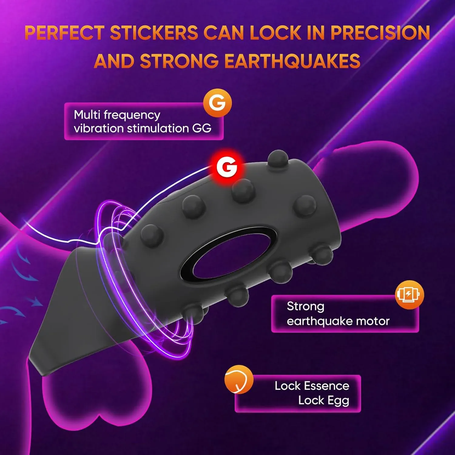 Couple G Spot/Clitoral/Penis Stimulator With Cock Ring