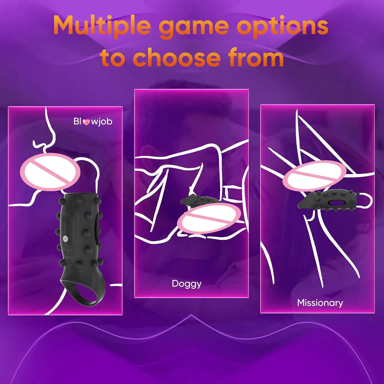 Couple G Spot/Clitoral/Penis Stimulator With Cock Ring