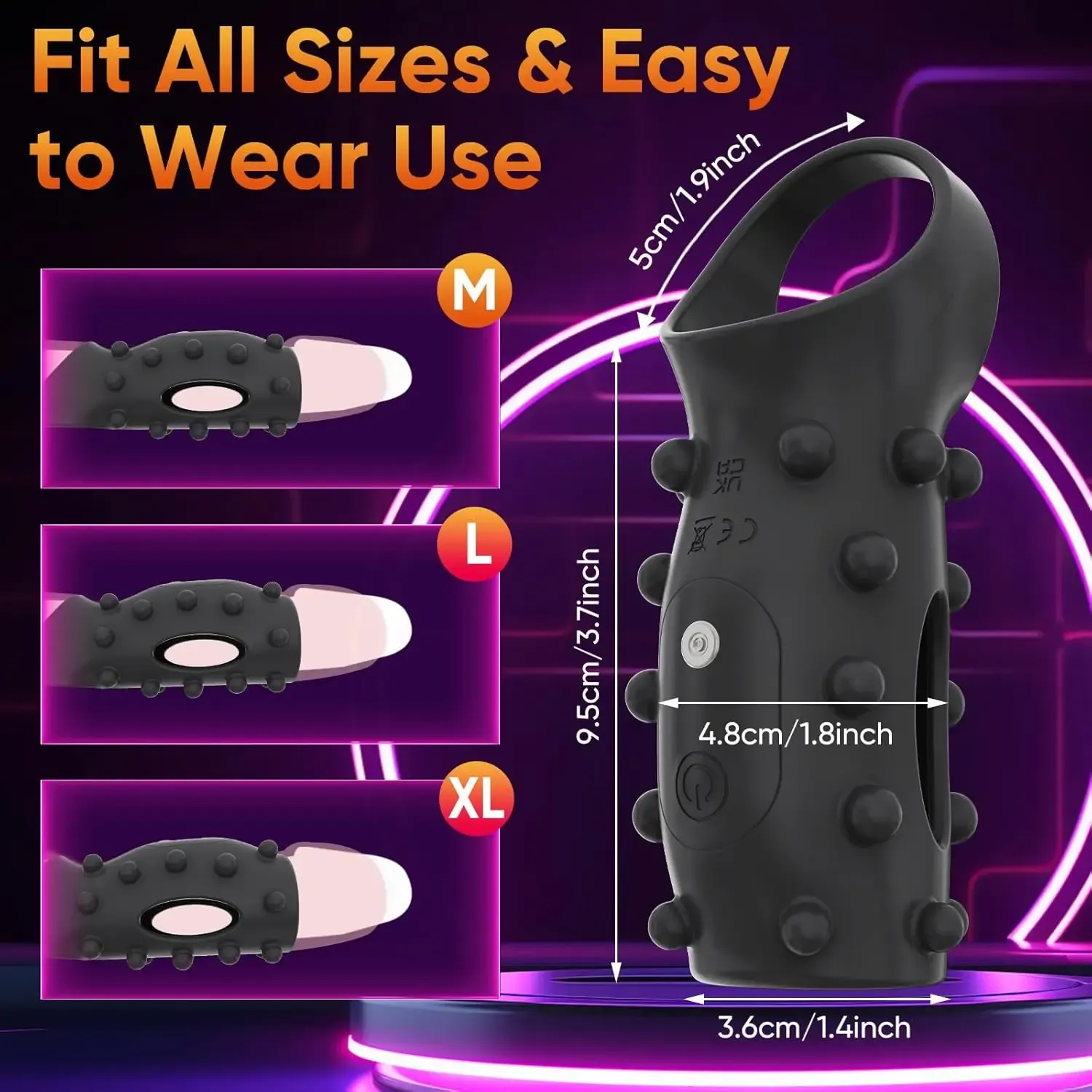 Couple G Spot/Clitoral/Penis Stimulator With Cock Ring
