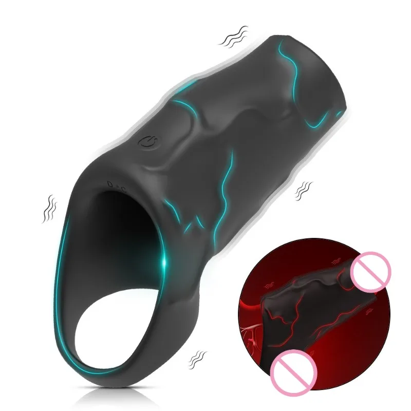 W4019未定价ปลอกเพิ่มขนา 3 ระดับ 10 ความถี่ ใช้งานได้ 3 แบบ วัสดุซิลิโคน ออกแบบตามหลักสรีรศาสตร์