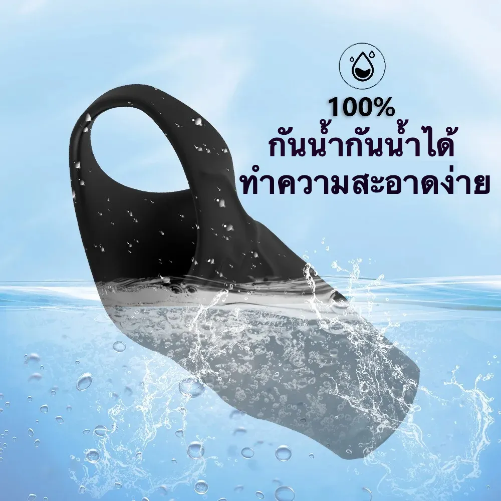 ปลอกเพิ่มขนาด ปลอกควย 3 ระดับ 10 ความถี่ ใช้งานได้ 3 แบบ วัสดุซิลิโคน