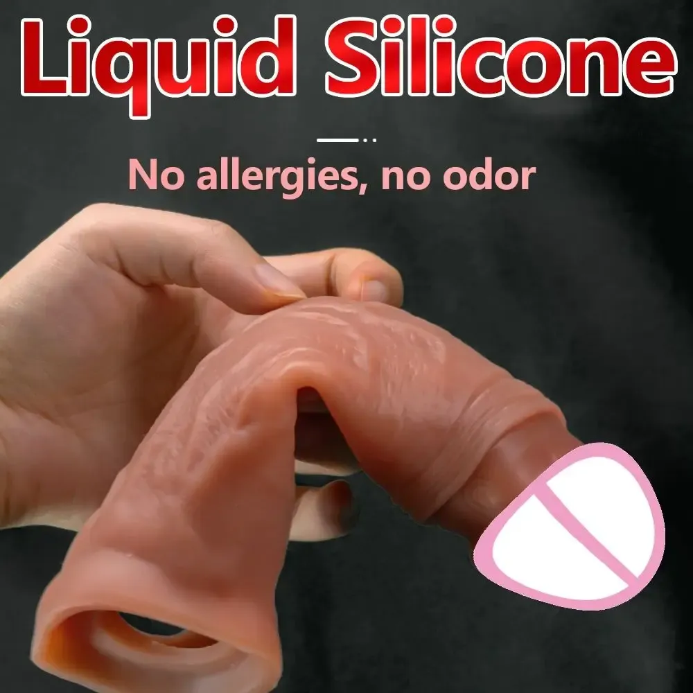 Wireless Remote Control Vibrating Bionic Penis Sleeve