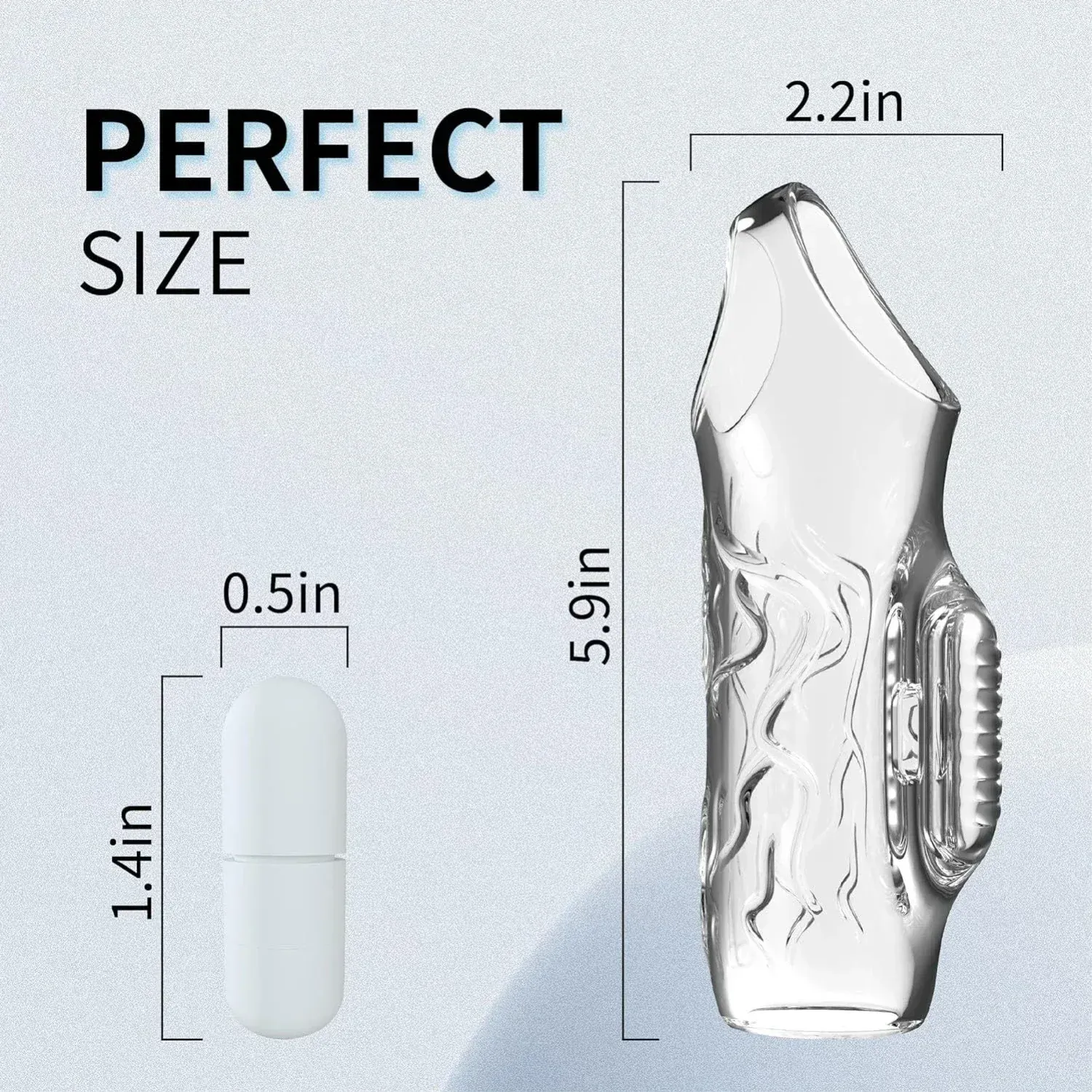 Transparent Open-Ended Penis Sleeve With Bullet Vibrator