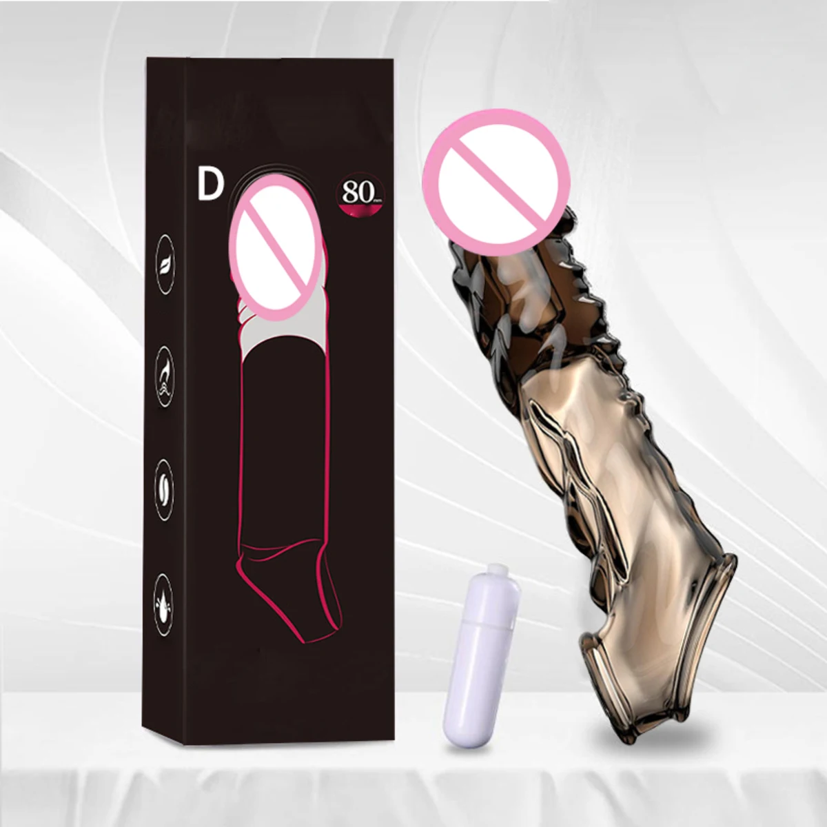 W4023未定价ปลอกเพิ่มขนา เพิ่มขนาดและความหนา ระบบสั่นสะเทือน ลายพื้นผิวพิเศษ