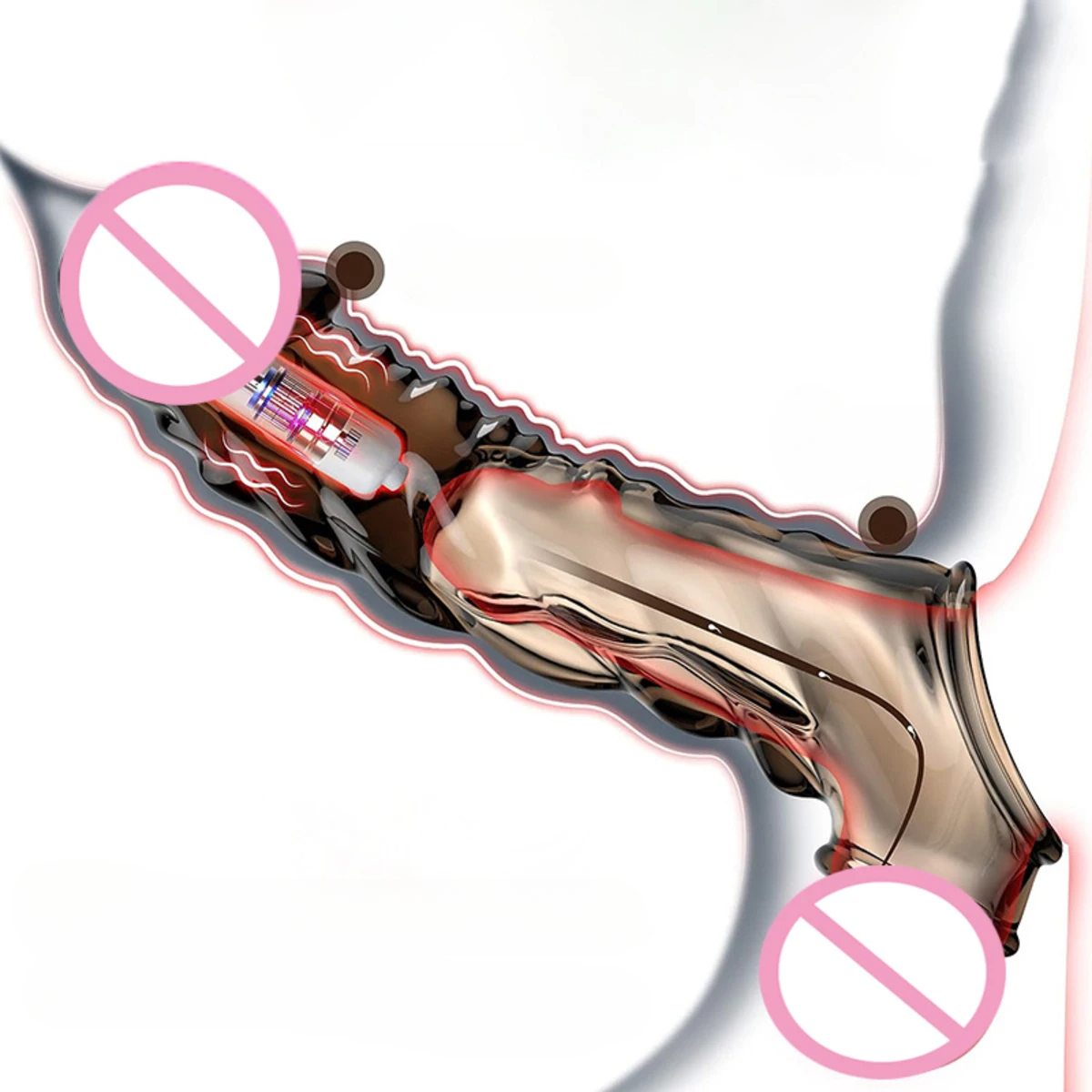W4023未定价ปลอกเพิ่มขนา เพิ่มขนาดและความหนา ระบบสั่นสะเทือน ลายพื้นผิวพิเศษ