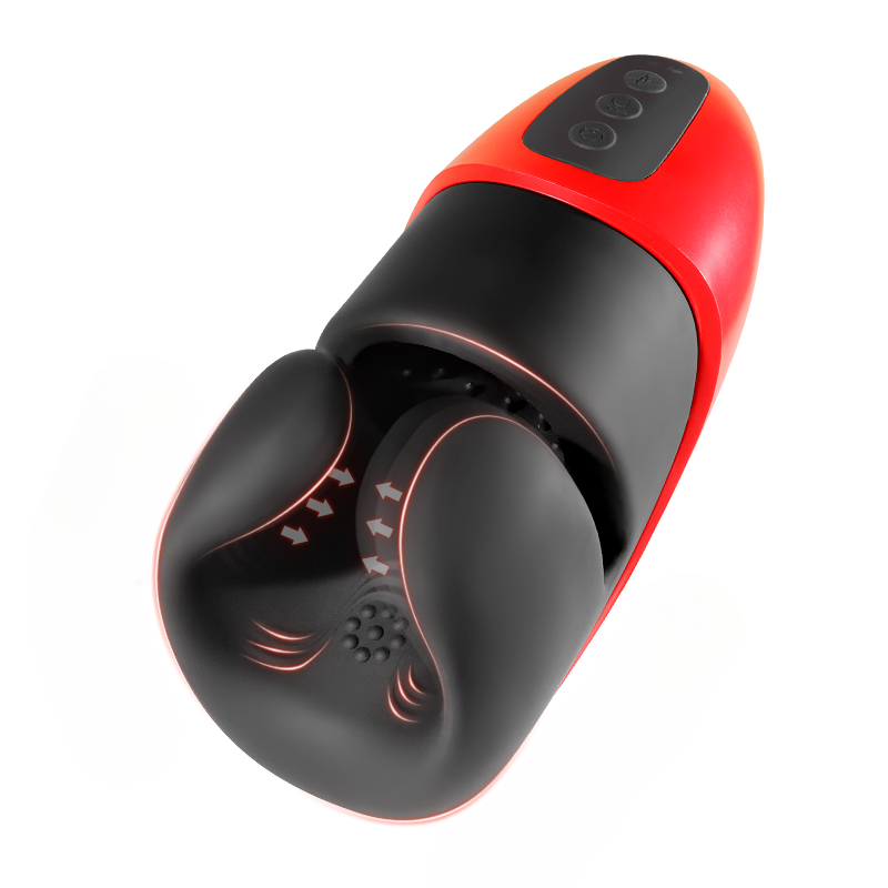 W6108未定价อุปกรณ์ฝึกอวัยวะเพศชาย มอเตอร์คู่ สั่นสะเทือน+บีบ ตัวเครื่องแบบชิ้นเดียว