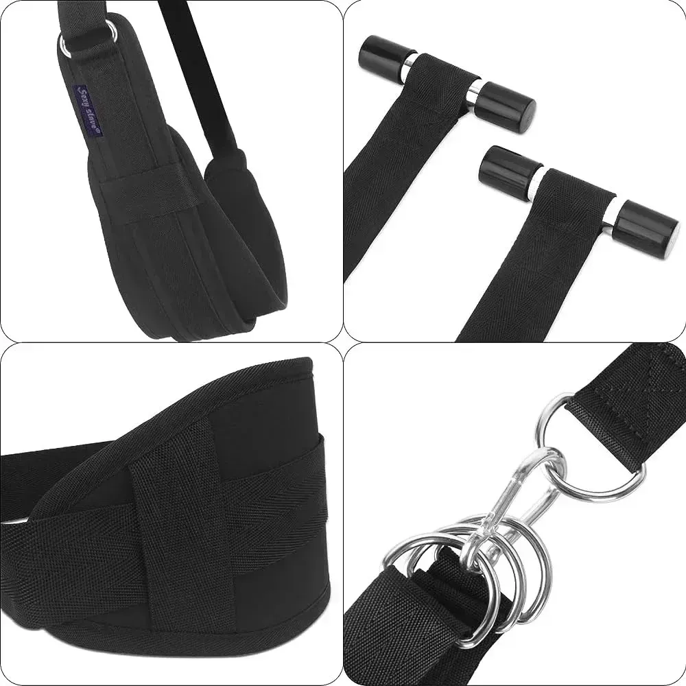 ชุดSMซาดิสอุปกรณ์ ชิงช้าเซ็กส์ ทางเลือก อุปกรณ์ SM  พันธนาการ กุญแจมือ กำไลข้อเท้า ปรับขนาดสายได้
