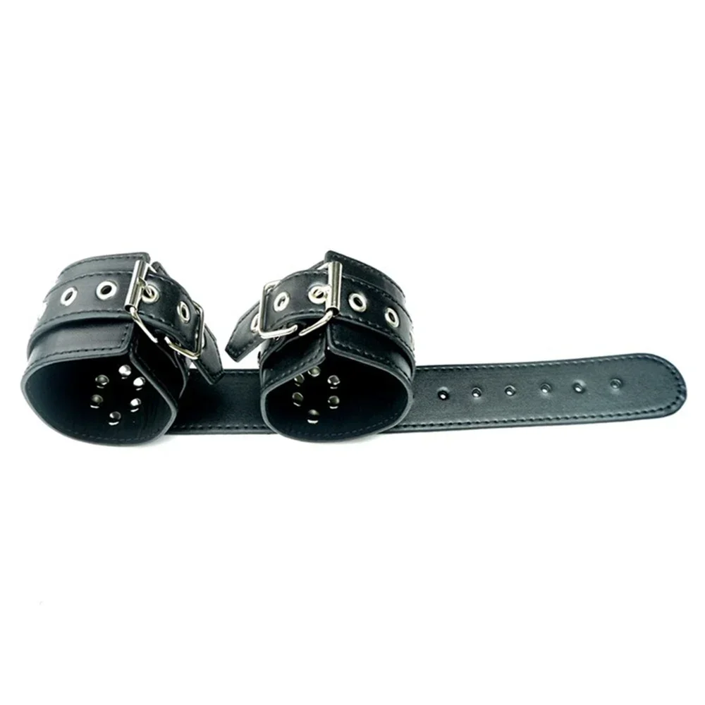 W6608未定价กุญแจมือหลังแบบพิเศษ พร้อมปลอกคอควบคุม วัสดุPU