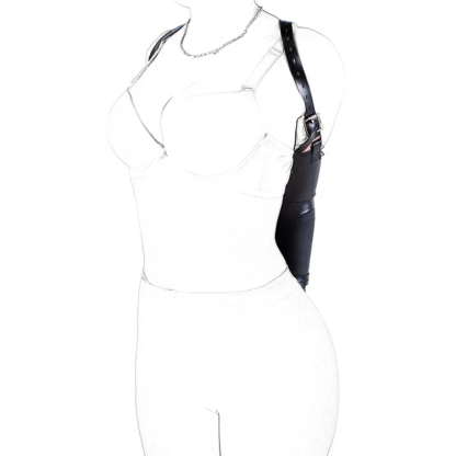 W6610未定价ชุดผูกมัดหลังแบบSM ใช้สำหรับควบคุมท่าทาง วัสดุPU