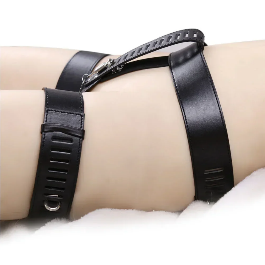 W0322未定价กางเกงในสำหรับสตรีแบบควบคุม พร้อมระบบผูกมัด สำหรับกิจกรรมพิเศษ วัสดุPU