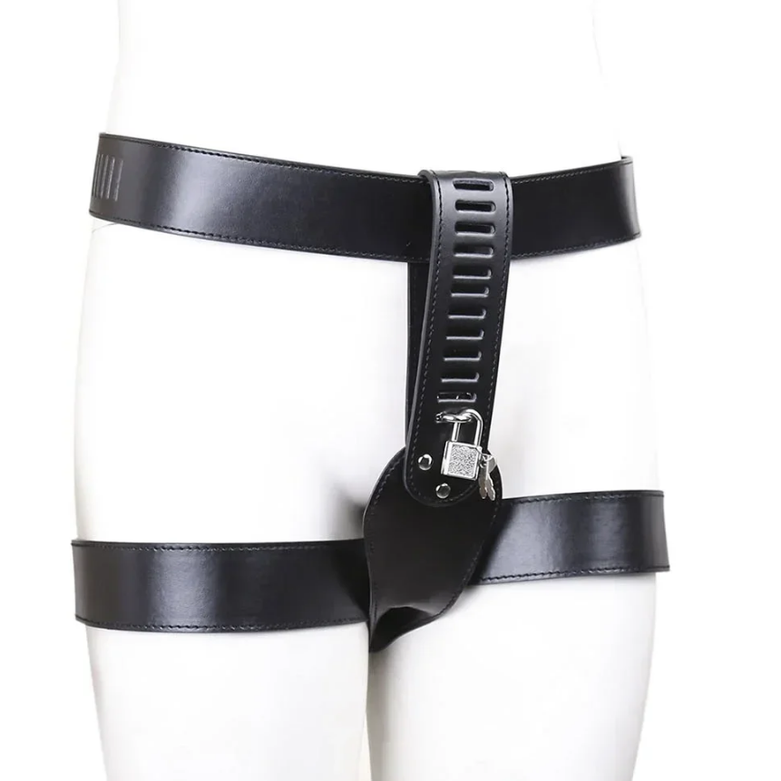 W0322未定价กางเกงในสำหรับสตรีแบบควบคุม พร้อมระบบผูกมัด สำหรับกิจกรรมพิเศษ วัสดุPU