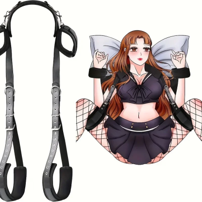 W6616未定价สายรัดแยกขาพร้อมจำกัดมือและเท้า สำหรับฝึกควบคุมท่าทาง วัสดุนีลอน