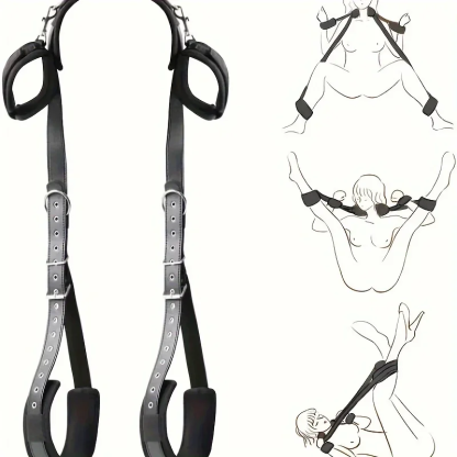 W6616未定价สายรัดแยกขาพร้อมจำกัดมือและเท้า สำหรับฝึกควบคุมท่าทาง วัสดุนีลอน