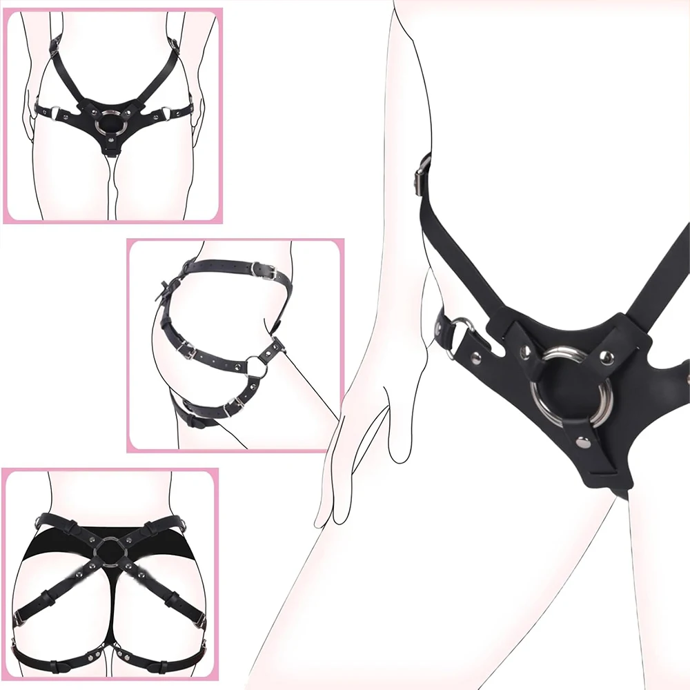 W6621未定价กางเกงSMพร้อมชุดช่วยติดตั้งอุปกรณ์เทียม วัสดุPU