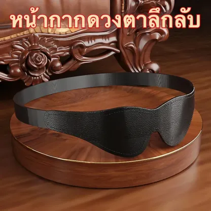 ชุดเซท BDSM ชุดSM 6 ชิ้น สำหรับการผูกมัดและการฝึกสอน วัสดุPU