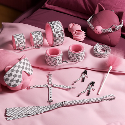 W6628未定价ชุดSM 10 ชิ้น สำหรับการผูกมัดและการฝึกสอน วัสดุPU