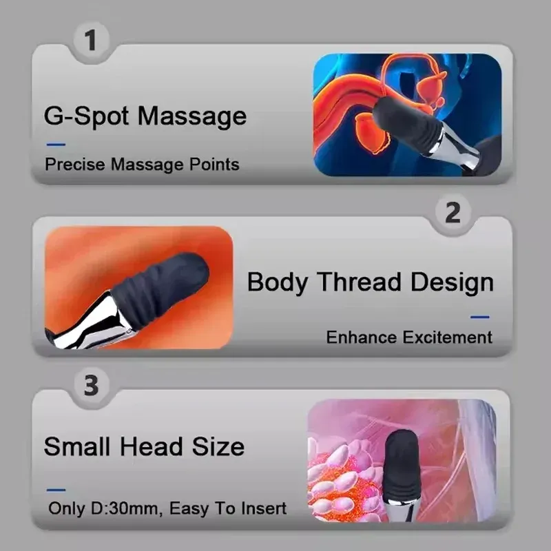 10 Frequencies Two-Section Body Prostate Massager