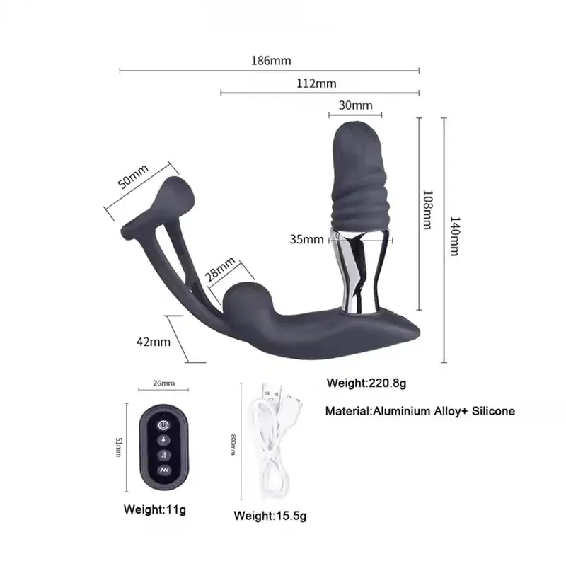 10 Frequencies Two-Section Body Prostate Massager