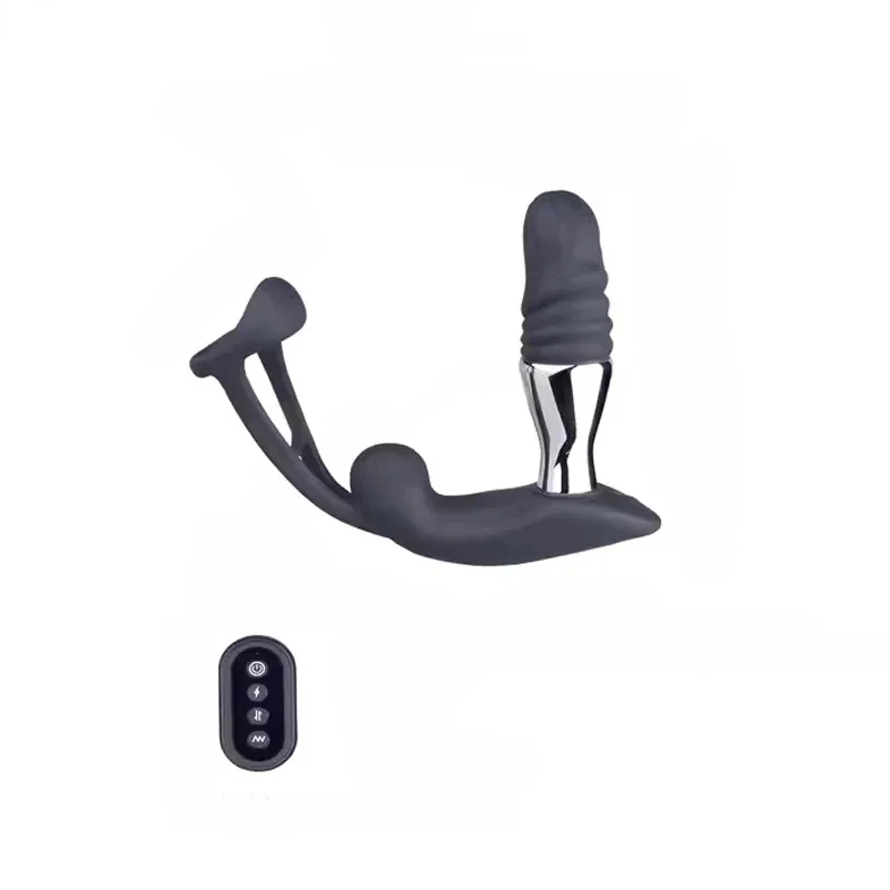 ต่อมลูกหมากเครื่องนวด ระบบช็อตแบบพัลส์ 10 ระดับความแรง ออกแบบตามหลักสรีรศาสตร์ ใช้งานได้หลากหลาย-sextoyfunny