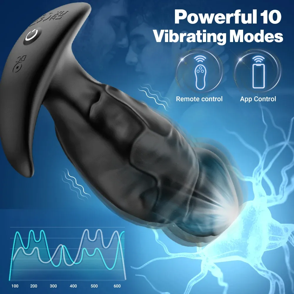 Penis Shaped APP Prostate Massager & Anal Vibrator