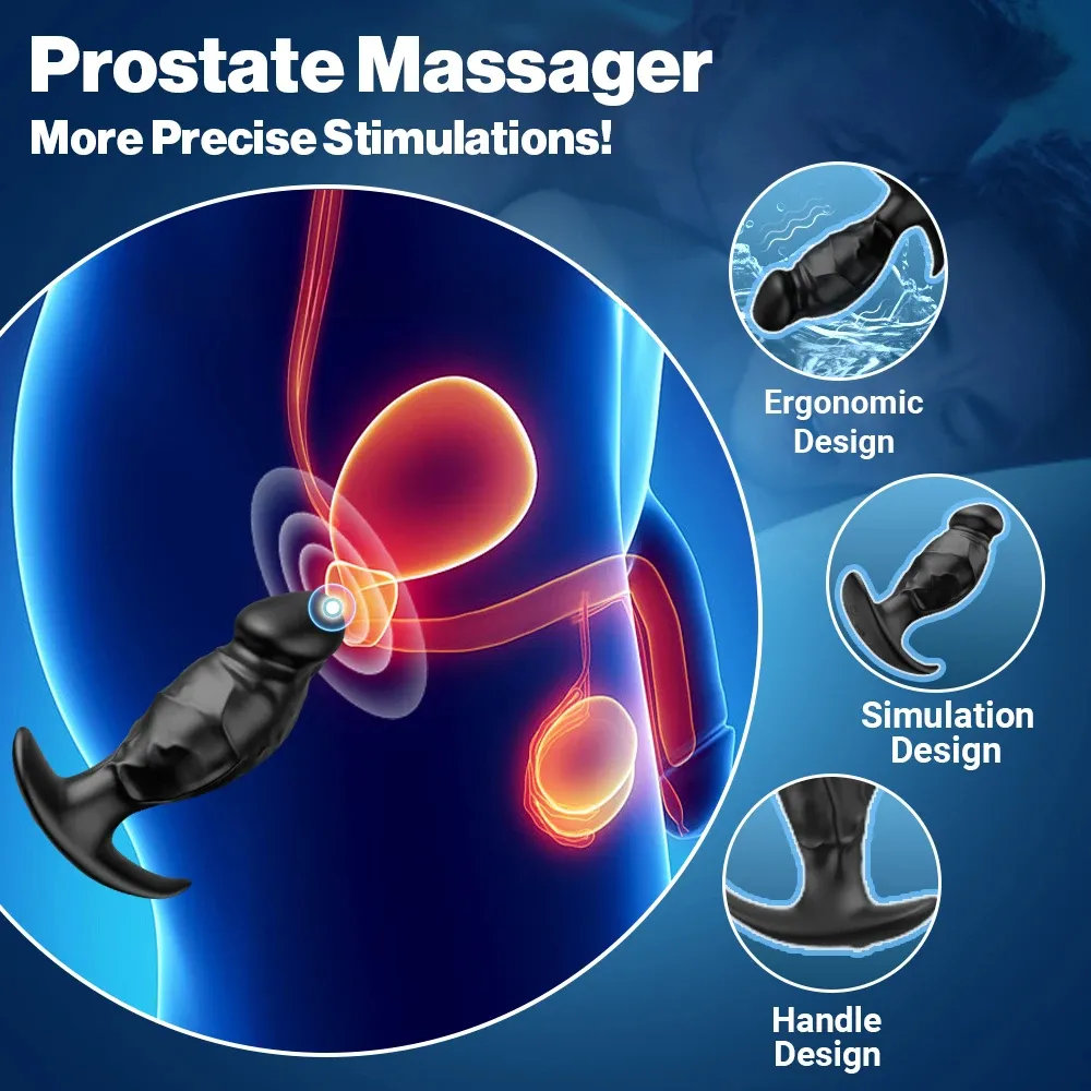 Penis Shaped APP Prostate Massager & Anal Vibrator