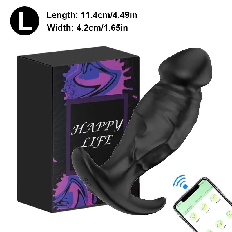 Penis Shaped APP Prostate Massager & Anal Vibrator