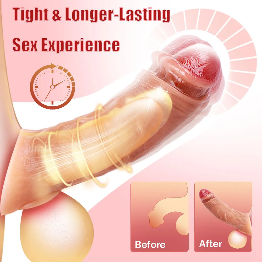 Wireless Remote Control Vibrating Bionic Penis Sleeve