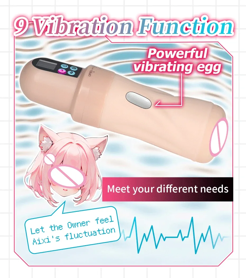 Automatic Realistic Vagina Masturbators 4-Slot Breathable