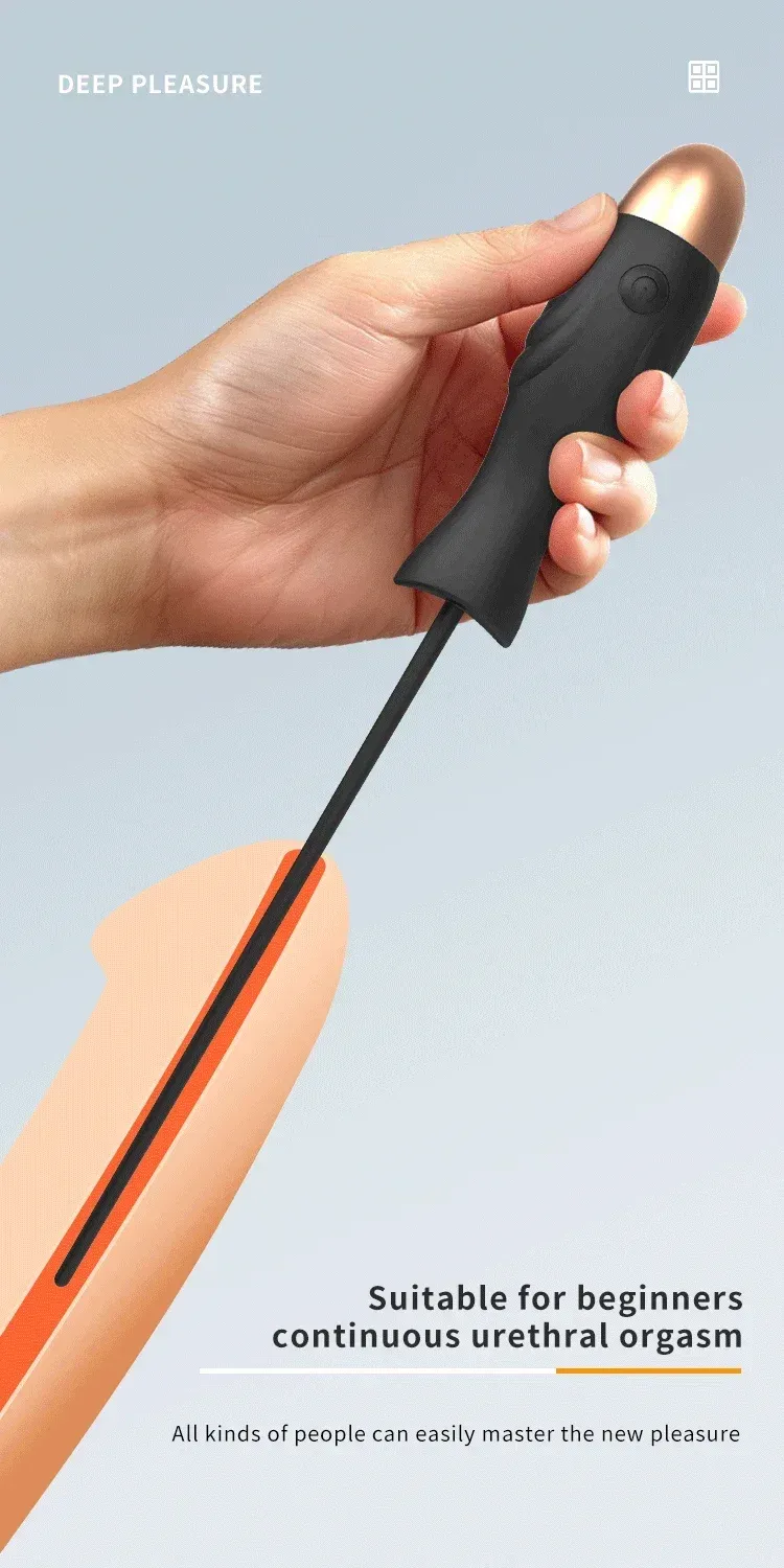 2-In-1 Urethral Fitness Bar & Prostate Massager 10 Modes