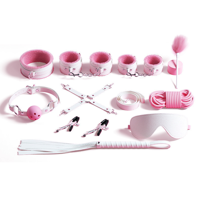 W6628未定价ชุดSM 10 ชิ้น สำหรับการผูกมัดและการฝึกสอน วัสดุPU