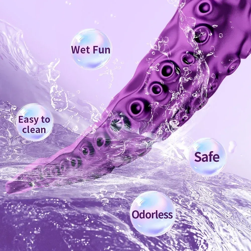 3 Speeds 7 Frequencies Octopus Shaped AV Wand Vibrator