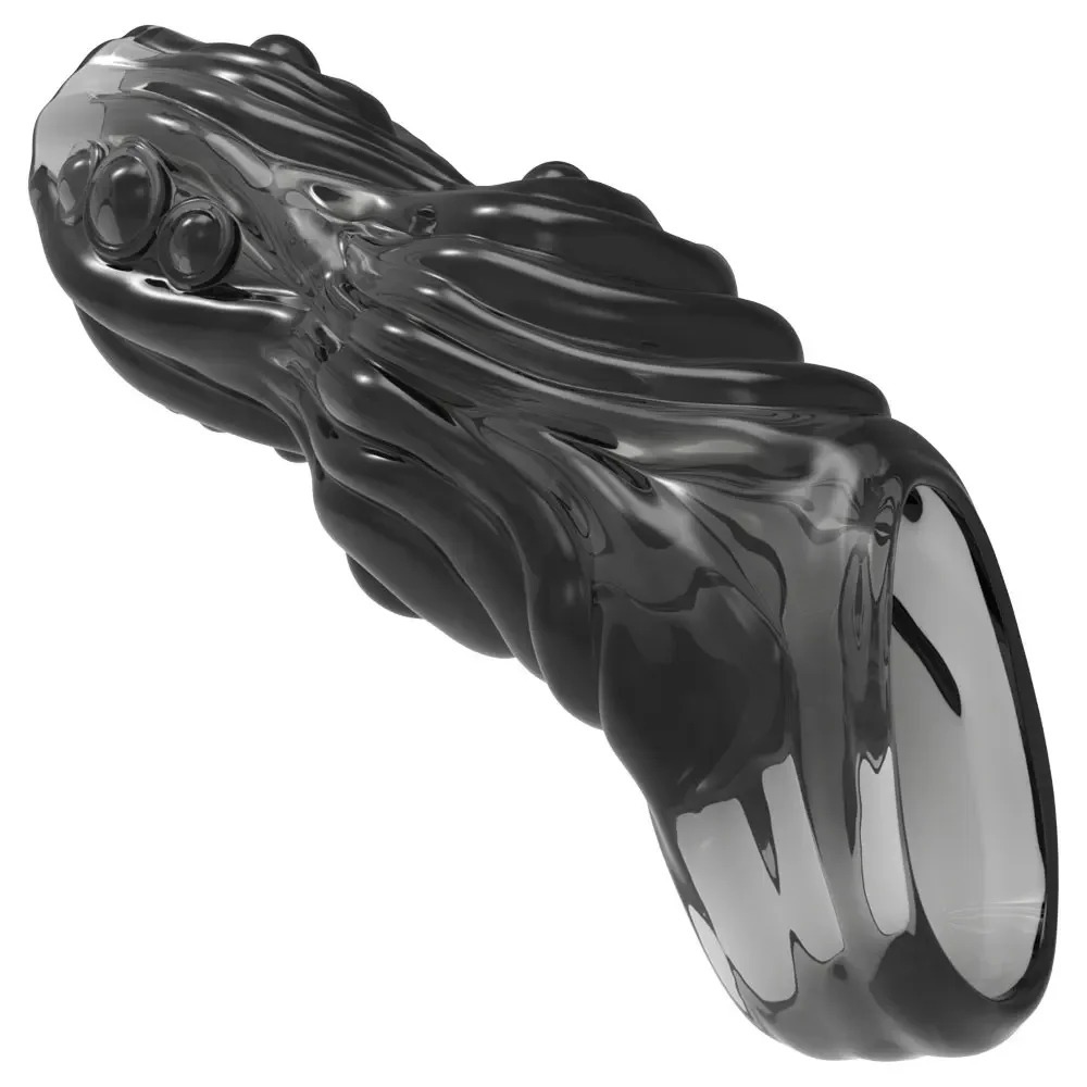 W4027ปลอกเพิ่มขนาด ออกแบบแบบเจาะทะลุ สัตว์ประหลาดรูปร่างแปลก วัสดุ TPE