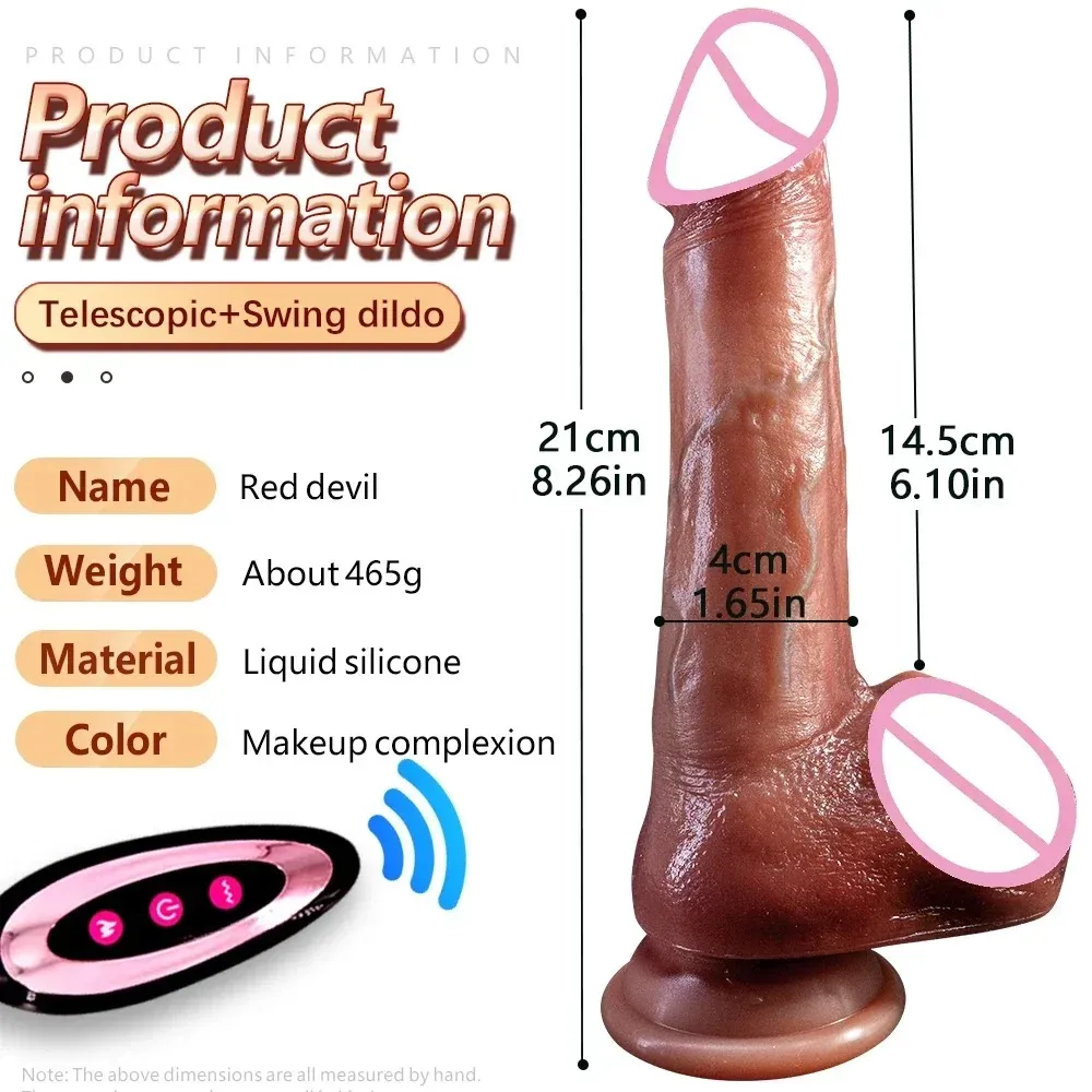 3In1 Double-Layer Liquid Silicone Thrusting & Heating Dildo