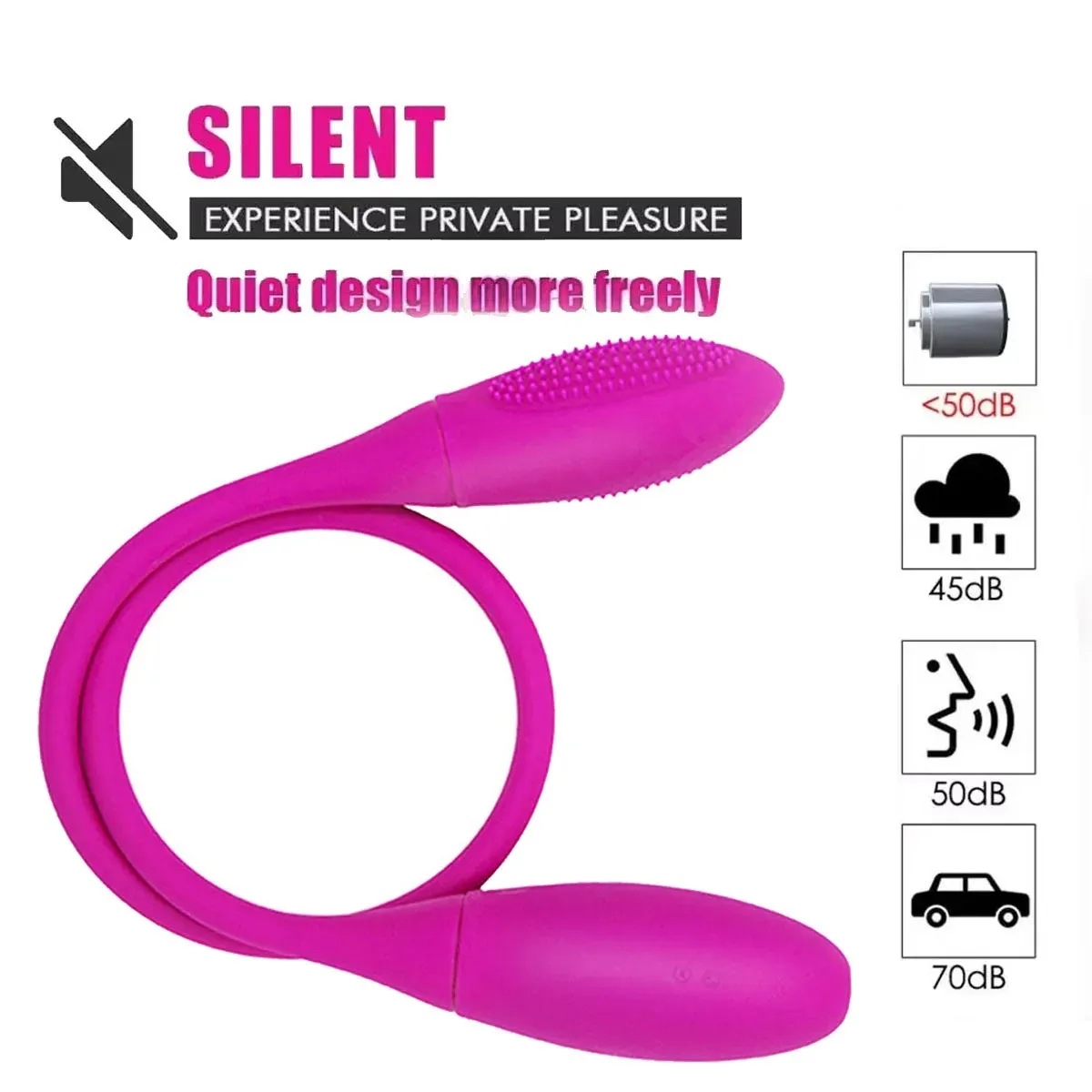 Safiman Dual-Head Multi-Function Vibrating Egg Spiral Type