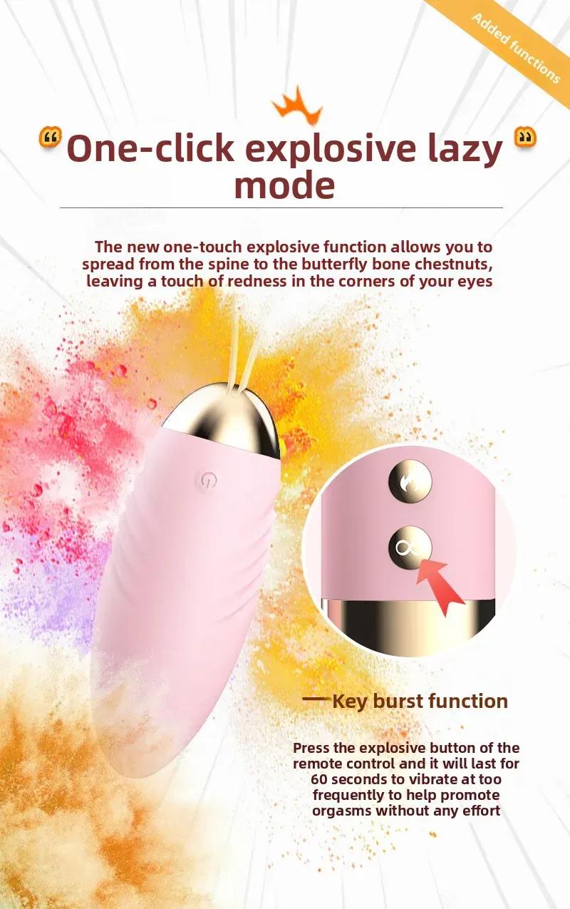 10 Frequencies Remote Control Heating Vibrating Egg
