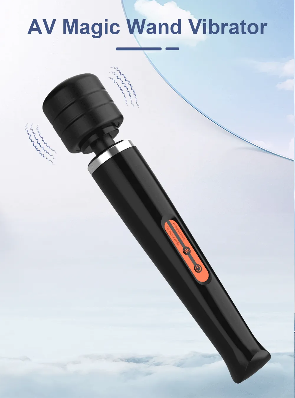 10 Frequencies Type-C Charging Large-Area AV Wand Vibrator