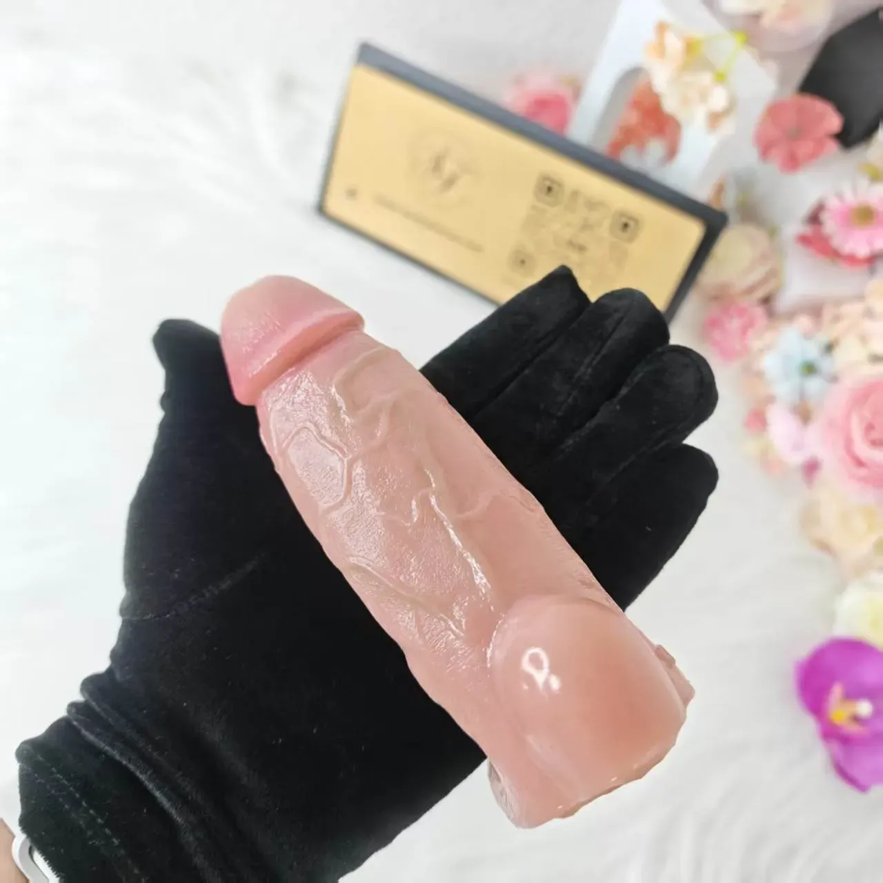 SXXY S8104 Platinum Silicone Simulated Penis Sleeve