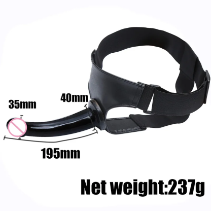 缺主图เซ็กส์ทอยสวมใส่ เลสเบี้ยน วัสดุซิลิโคน ปรับความตึงได้ ออกแบบสองหัว